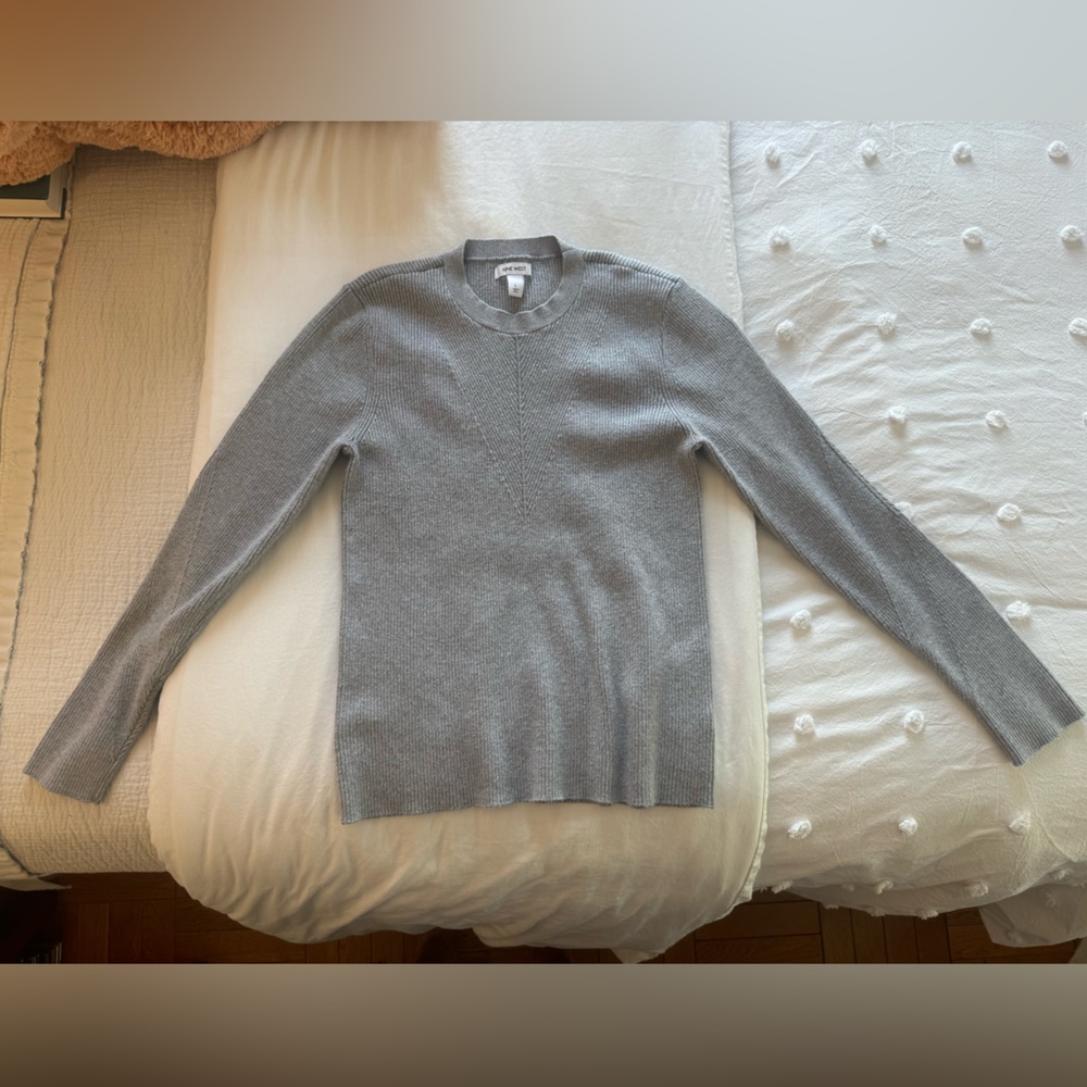 None West silver glitter top